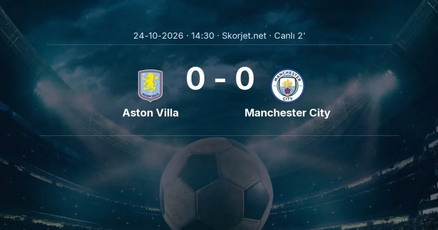 MAÇ BAŞLADI | Aston Villa - Manchester City