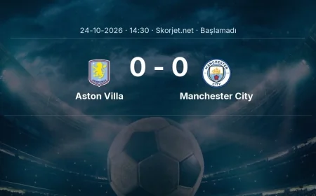 Aston Villa - Manchester City muhtemel ilk 11'ler | Premier Lig