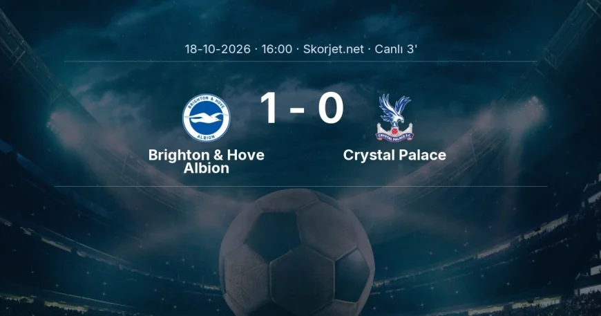 MAÇ BAŞLADI | Brighton & Hove Albion - Crystal Palace