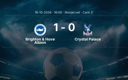 MAÇ BAŞLADI | Brighton & Hove Albion - Crystal Palace
