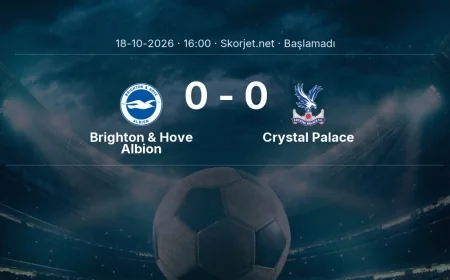 Brighton & Hove Albion - Crystal Palace muhtemel ilk 11'ler | Premier Lig