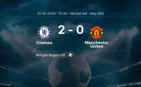 Maç sonucu: Chelsea 2-0 Manchester United | Premier Lig