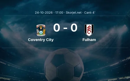 Coventry City - Fulham maçı başladı | Premier Lig