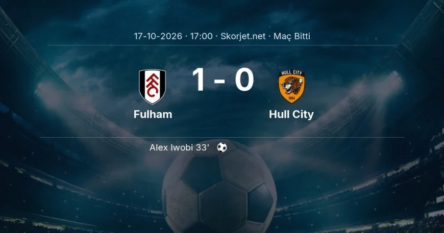 Fulham 1-0 Hull City - maç özeti | Premier Lig