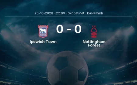Premier Lig: Ipswich Town - Nottingham Forest kadro ve maç öncesi