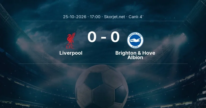 MAÇ BAŞLADI | Liverpool - Brighton & Hove Albion