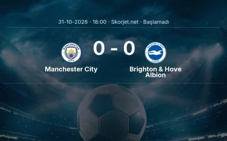 Manchester City - Brighton & Hove Albion maçı ne zaman, saat kaçta? | Premier Lig