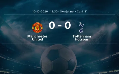 Manchester United - Tottenham Hotspur maçı başladı | Premier Lig