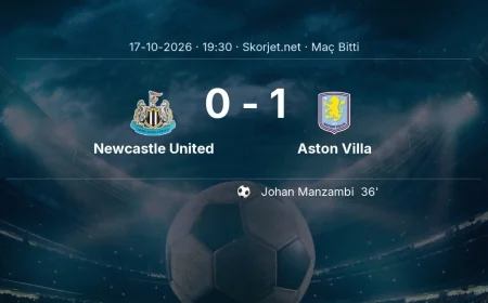 Newcastle United 0-1 Aston Villa - maç özeti | Premier Lig