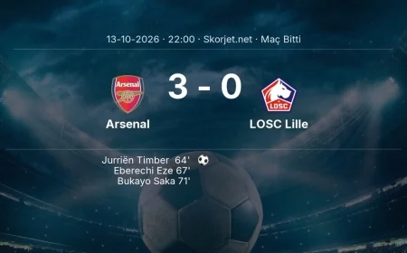 Şampiyonlar Ligi | Arsenal 3-0 LOSC Lille sonucu