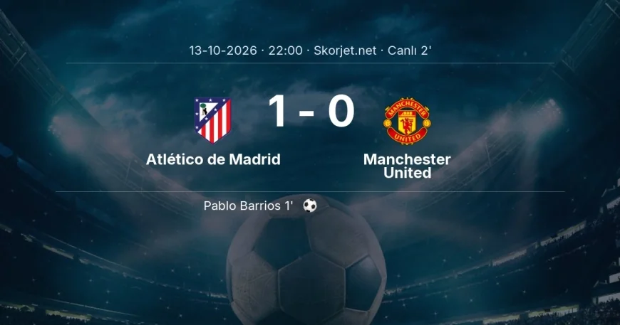 Atlético de Madrid - Manchester United maçı başladı | Şampiyonlar Ligi