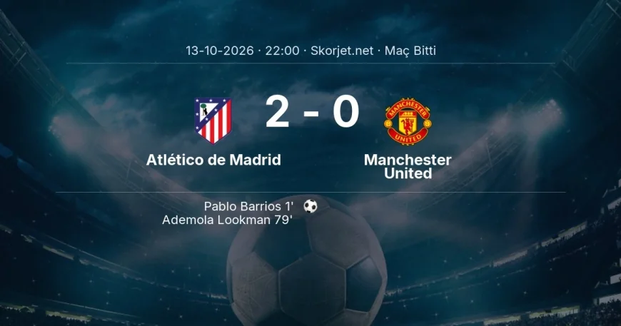 Atlético de Madrid 2-0 Manchester United - maç özeti | Şampiyonlar Ligi