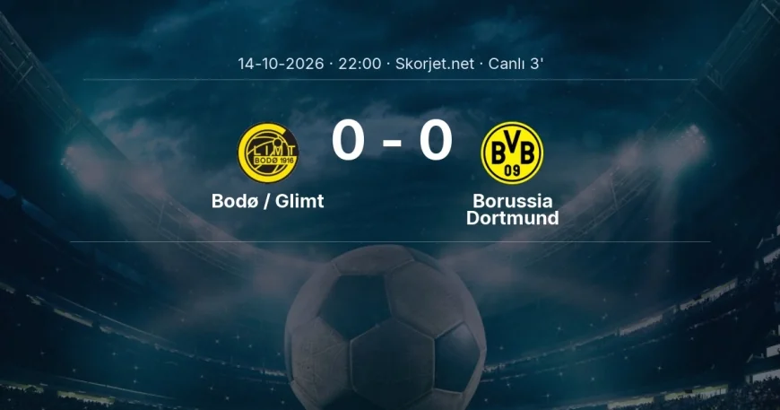 Şampiyonlar Ligi: Bodø / Glimt - Borussia Dortmund maçı başladı