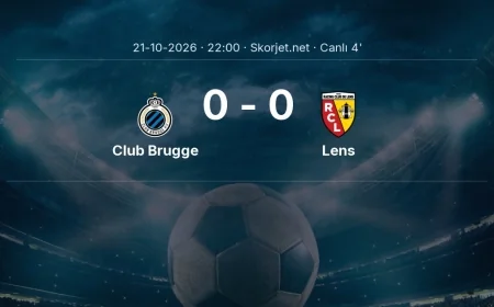 Şampiyonlar Ligi: Club Brugge - Lens maçı başladı