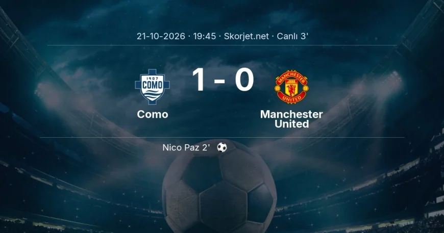 Como - Manchester United maçı başladı | Şampiyonlar Ligi