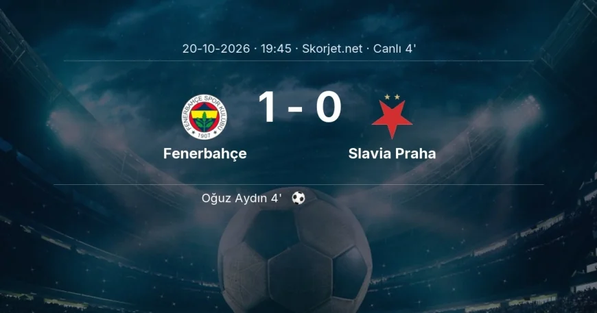 MAÇ BAŞLADI | Fenerbahçe - Slavia Praha