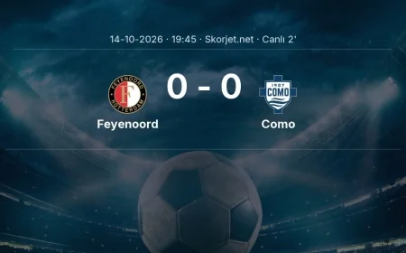 Feyenoord - Como maçı başladı | Şampiyonlar Ligi
