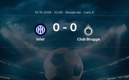 MAÇ BAŞLADI | Inter - Club Brugge