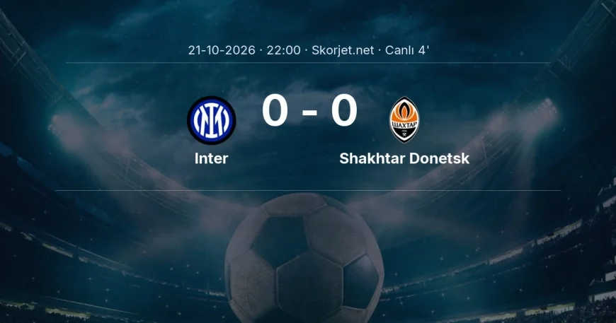 Şampiyonlar Ligi: Inter - Shakhtar Donetsk maçı başladı