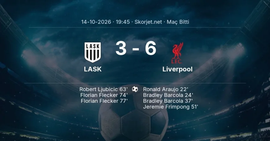 Maç sonucu: LASK 3-6 Liverpool | Şampiyonlar Ligi
