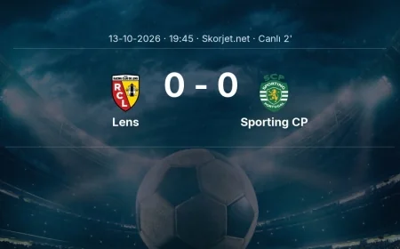 Lens - Sporting CP maçı başladı | Şampiyonlar Ligi