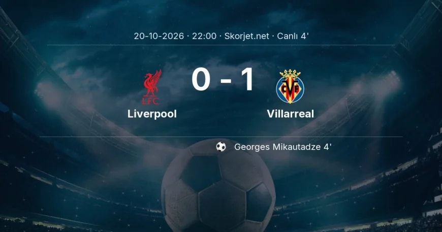 Liverpool - Villarreal maçı başladı | Şampiyonlar Ligi
