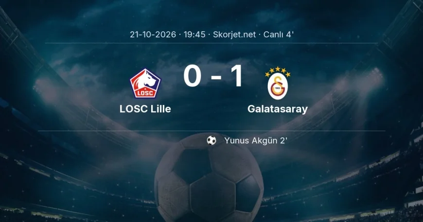 MAÇ BAŞLADI | LOSC Lille - Galatasaray