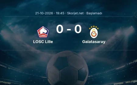 LOSC Lille - Galatasaray muhtemel ilk 11'ler | Şampiyonlar Ligi
