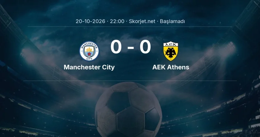 Manchester City - AEK Athens muhtemel ilk 11'ler | Şampiyonlar Ligi