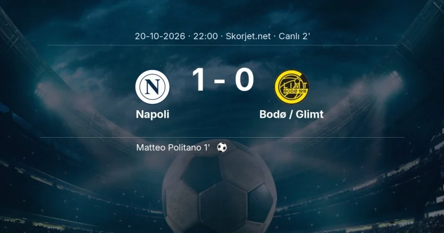 Şampiyonlar Ligi: Napoli - Bodø / Glimt maçı başladı