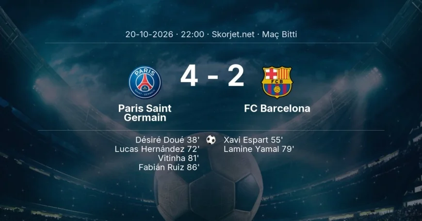 Paris Saint Germain 4-2 FC Barcelona - maç özeti | Şampiyonlar Ligi