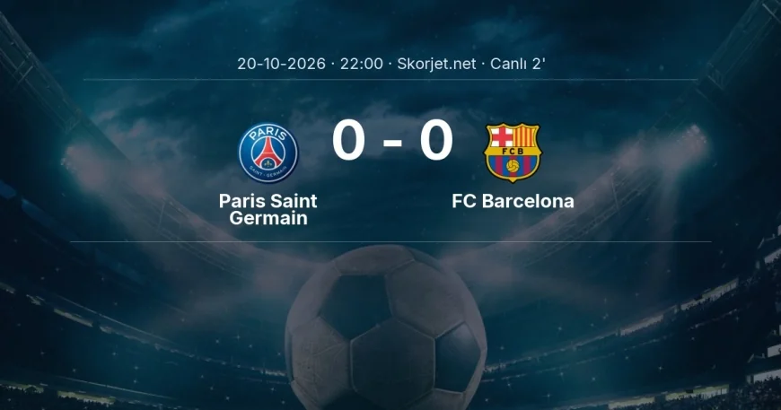 Paris Saint Germain - FC Barcelona maçı başladı | Şampiyonlar Ligi