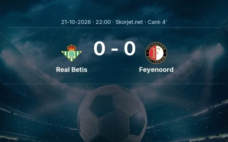 Şampiyonlar Ligi: Real Betis - Feyenoord maçı başladı