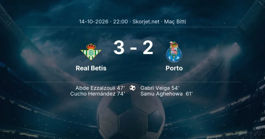 Real Betis 3-2 Porto - maç özeti | Şampiyonlar Ligi