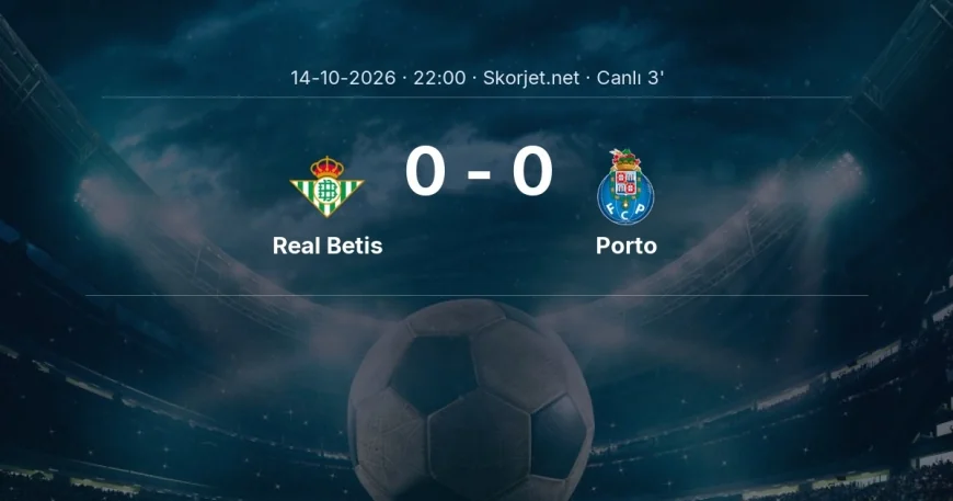 Real Betis - Porto maçı başladı | Şampiyonlar Ligi