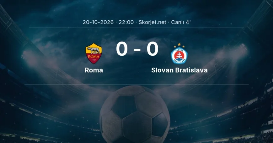 Şampiyonlar Ligi: Roma - Slovan Bratislava maçı başladı