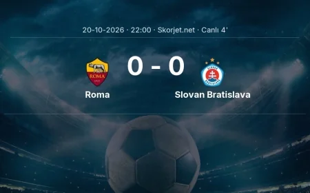Şampiyonlar Ligi: Roma - Slovan Bratislava maçı başladı