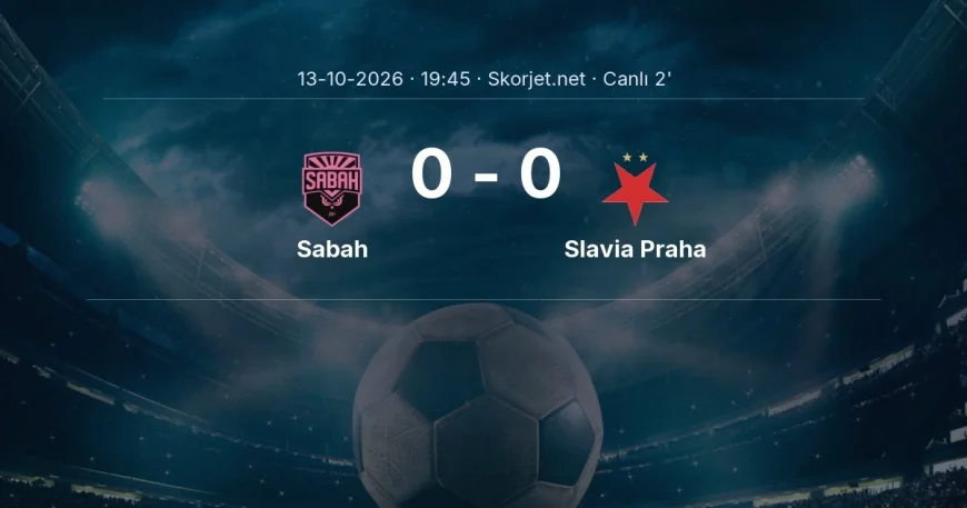 MAÇ BAŞLADI | Sabah - Slavia Praha