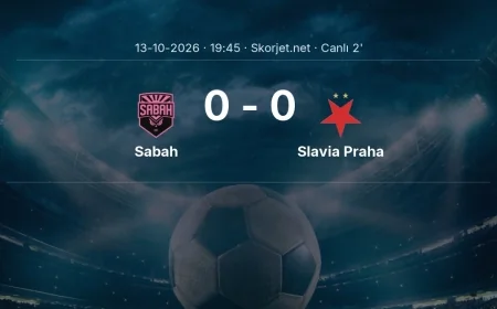 MAÇ BAŞLADI | Sabah - Slavia Praha