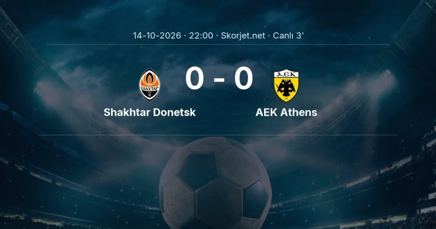 Shakhtar Donetsk - AEK Athens maçı başladı | Şampiyonlar Ligi