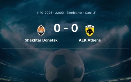 Shakhtar Donetsk - AEK Athens maçı başladı | Şampiyonlar Ligi