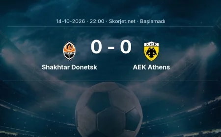 Şampiyonlar Ligi: Shakhtar Donetsk - AEK Athens kadro ve maç öncesi