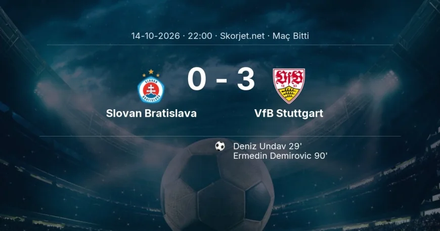 Şampiyonlar Ligi | Slovan Bratislava 0-3 VfB Stuttgart sonucu