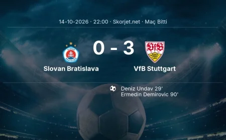 Şampiyonlar Ligi | Slovan Bratislava 0-3 VfB Stuttgart sonucu