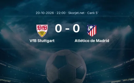 MAÇ BAŞLADI | VfB Stuttgart - Atlético de Madrid