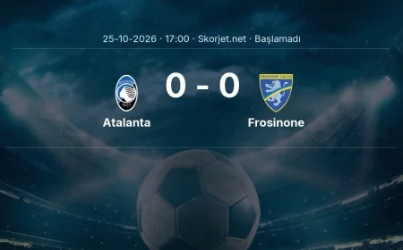 Serie A: Atalanta - Frosinone kadro ve maç öncesi
