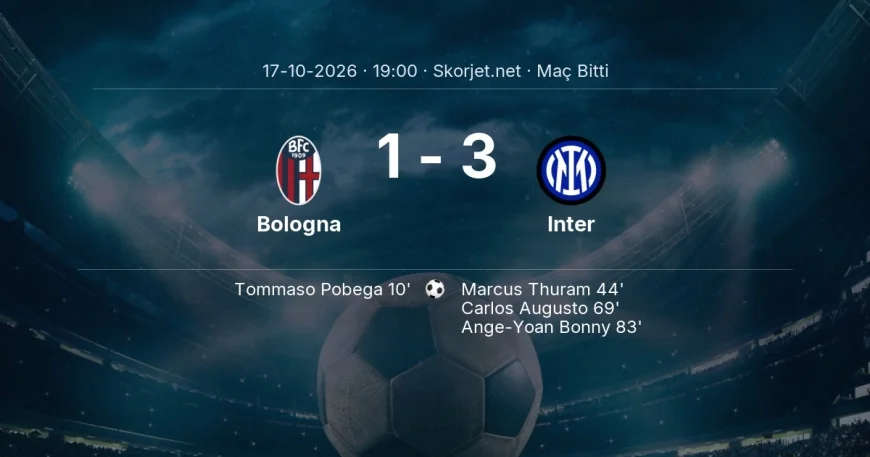 Serie A | Bologna 1-3 Inter sonucu