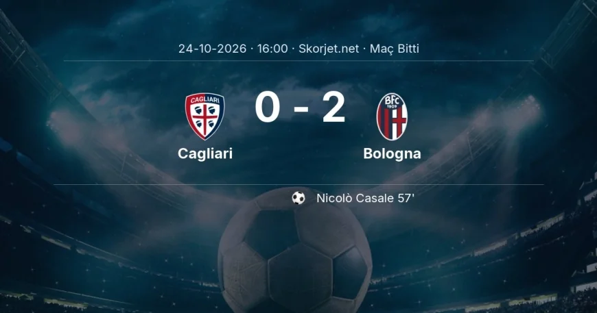 Maç sonucu: Cagliari 0-2 Bologna | Serie A