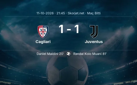 Serie A | Cagliari 1-1 Juventus sonucu