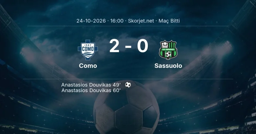 Serie A | Como 2-0 Sassuolo sonucu